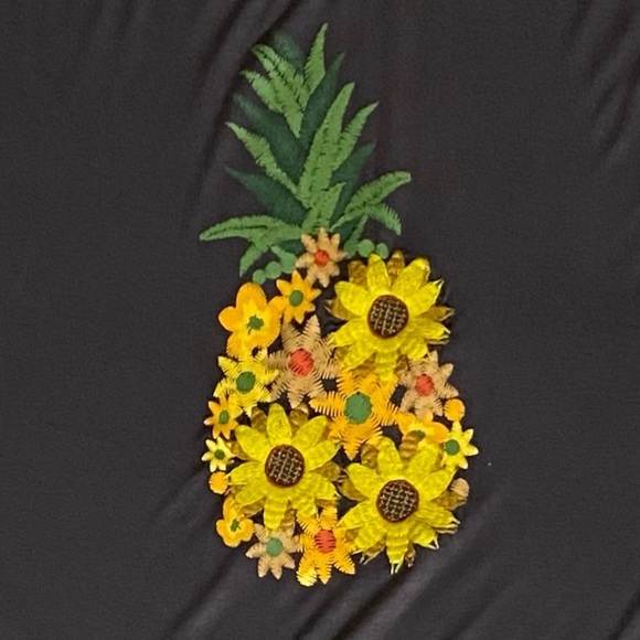 Mic and Jax Pineapple Embroidered Shirt, S - Picture 1 of 4